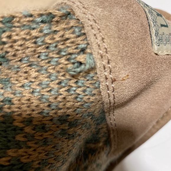 UGG tan and green plaid sweater tall boots - Picture 7 of 16